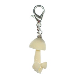 Porcini Mushroom Charm Pendant For Bracelet Miniblings Beige