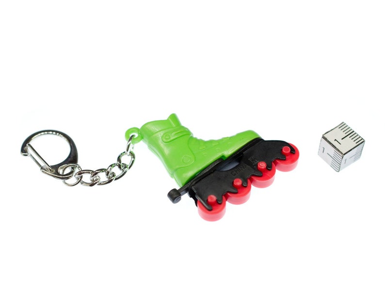 Roller Skate Key Ring Miniblings Green Inline Skates Roller Etsy