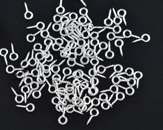 Lot De 600 Petit Crochet A Visser,Vis Crochet Anneau A Visser,Mini Crochets En Métal œillets De Vis Boulons à œillets Pour Quincaillerie Projets D' Artisanat Et Les Loisirs Créatifs (12mm/10mm/8mm