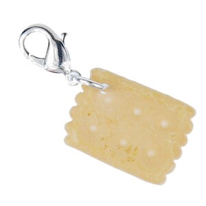 Shortbread Charm Pendant Bracelet Wristlet Miniblings Eating Biscuit Cookie Sweet