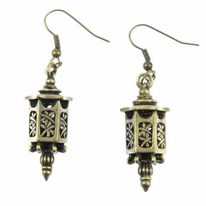 Lantern Earrings Miniblings Lamp Morocco Eastern Asian Bronze