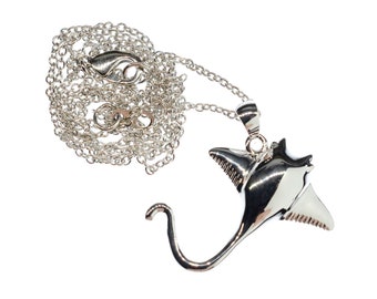 Ray Chain Necklace 45cm Manta Ray Cartilaginous Fish Sea Diving Ocean