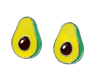 Avocado Ohrstecker Miniblings Stecker Urlaub Party Kawaii Sommer Essen Metall