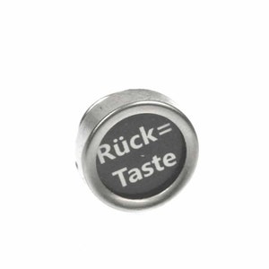 Rücktaste Brooch Pin Badge Button Typewriter Keys Miniblings Vintage UPCycling