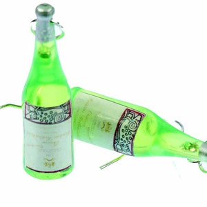 Wine Bottles Wine Earrings Miniblings Beverage Bottles Light Green