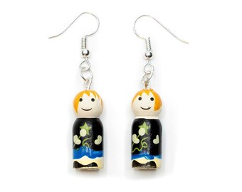 Magician lucky doll earrings miniblings pendant emo magician magic school