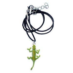 Cameleon collier 45cm vert reptile porte-cle Miniblings lezard Iguana