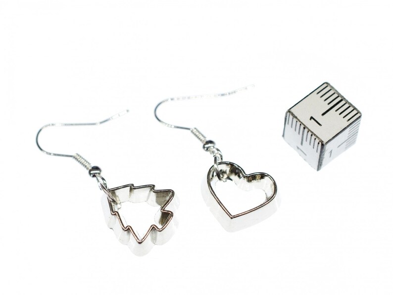 Cookie Cutter Molds Earrings Cookies Christmas Tree Heart Baking