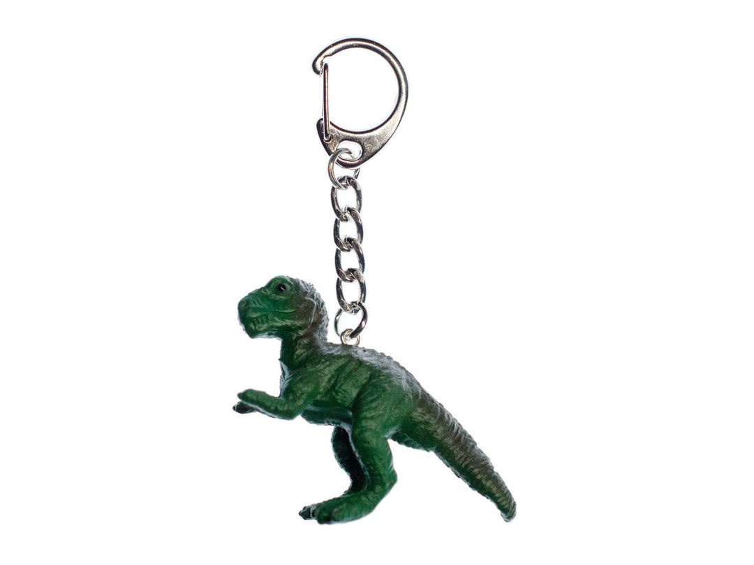 Trex Key Ring Chain Miniblings Tyrannosaurus Dinosaur Dino Etsy