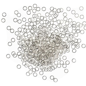 400X Jump Rings Ring Split Connecting DIY Silver 5mm Jewelry Making image 1