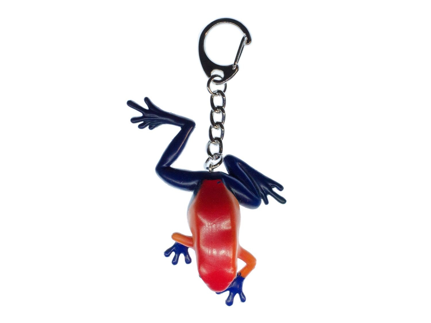 Frog Key Ring Miniblings Key Chain Ring Frog Blue Orange Etsy