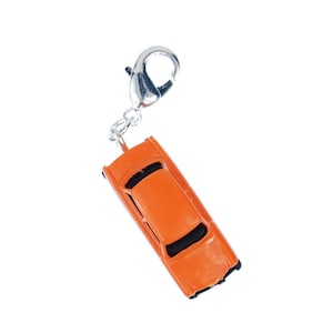 Trabant car Trabant trabi Trabant GDR East Germany CAR Cult Retro Vintage GDR East Germany DDR Charm Pendant for Bracelet, wristlet miniblings orange
