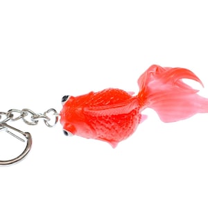 Koi Goldfish Key Ring Chain Miniblings Kids Children Red Fish