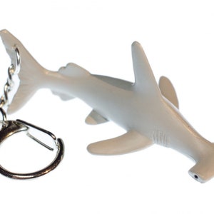 Hammerhead Key Ring Chain Miniblings Sea Ocean Shark Gray