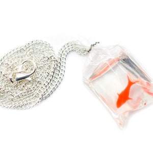 Goldfish Aquarium Necklace 45Cm Miniblings Goldfish Bag Fish Pet Koi