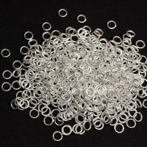 400X Jump Rings Ring Split Connecting DIY Silver 5mm Jewelry Making image 6