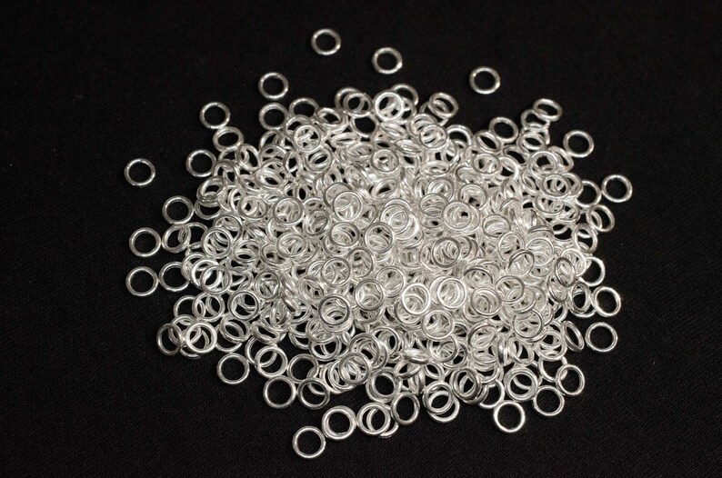 400X Jump Rings Ring Split Connecting DIY Silver 5mm Jewelry Making image 6