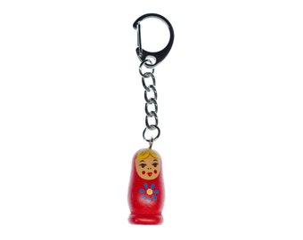 Babuschka Matryoshka Miniblings Russian Doll Wooden Red