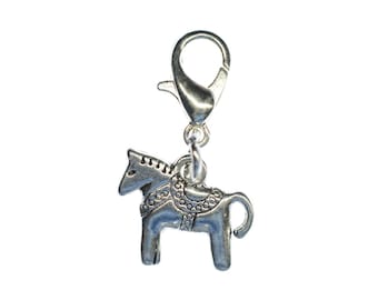 Dala Horse Charm Pendant Dalahäst Sweden Swedish Miniblings Silver