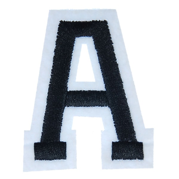 Lettres initiales alphabet ABC Tansfert Tissu Patch4.5 Lettre A nouveau