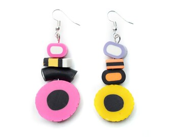 Liquorice Earrings Miniblings Pendant Confectionery Handmade Candy Sweet 70mm