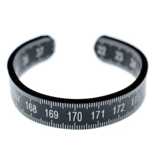 Zollstock Armband Miniblings Messen Maßband Metermaß Upcycling Recycling Schwarz
