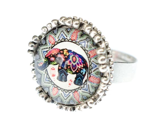 The Elephant Family 925 Sterling Silver Finger Ring Warm Love For Beautiful  Girl | eBay