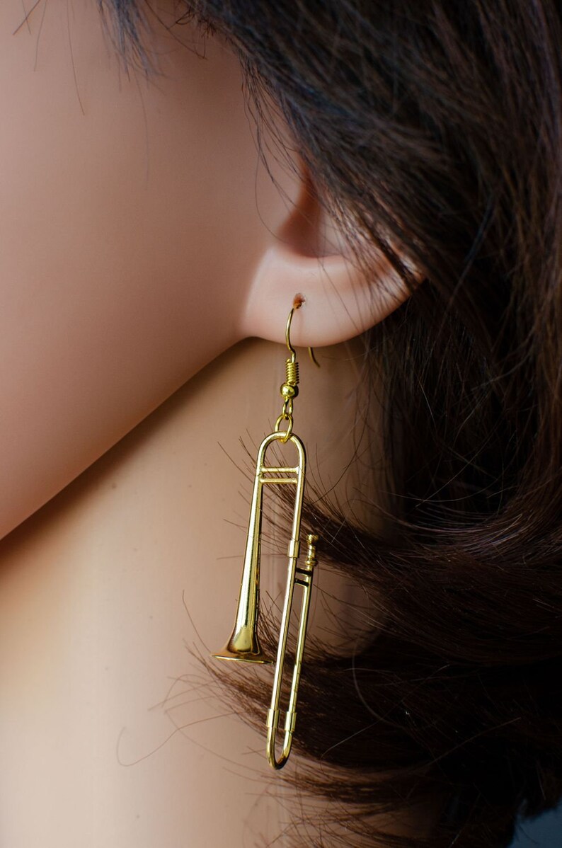 Trombones Earrings Trombone Trombonist Miniblings Orchestra Etsy