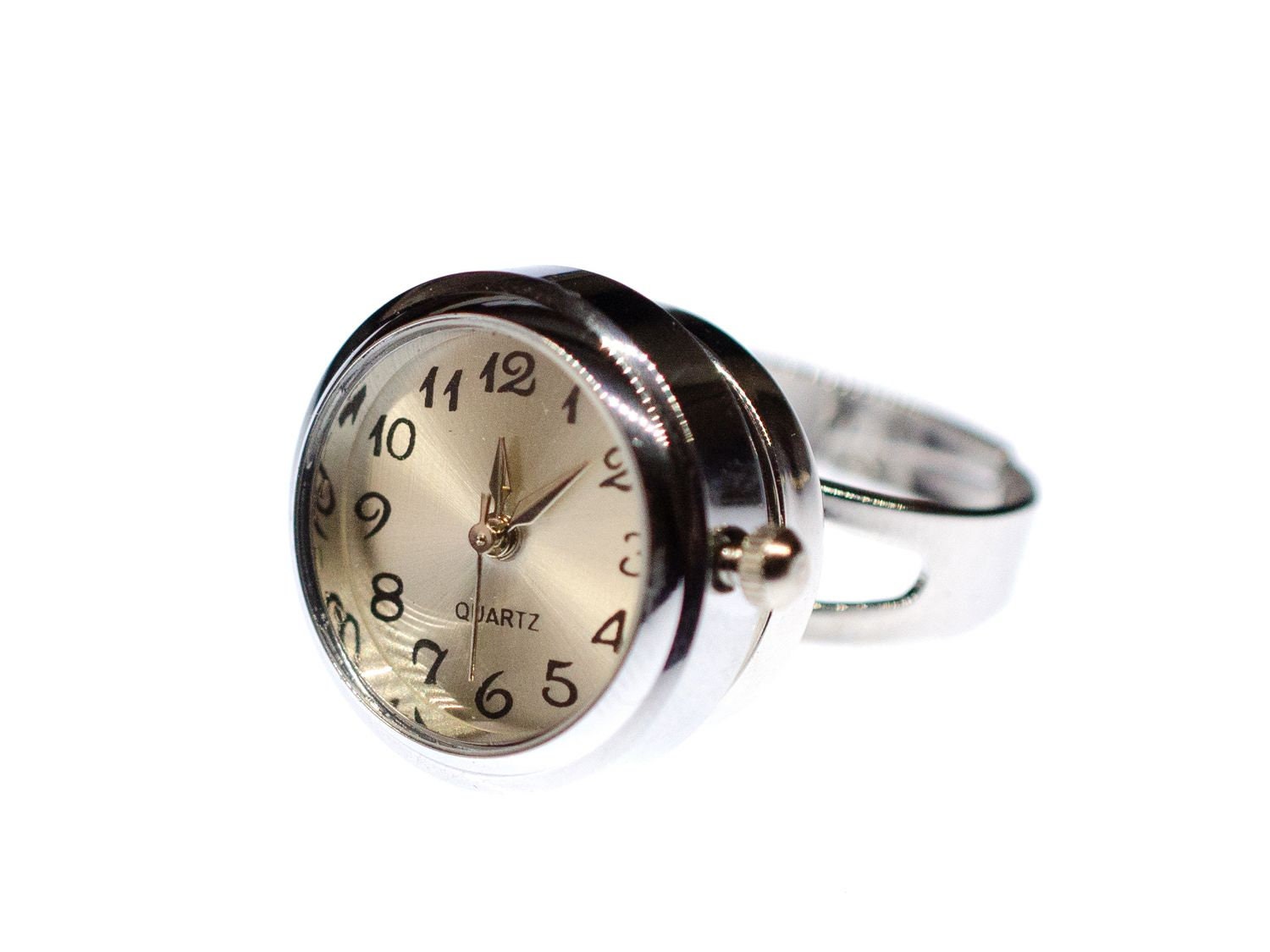 Vintage Round Dial Ring Watch - Yakh