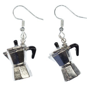 Moka Pot Earrings Coffee Percolator Pot Italy Miniblings Cafe Mocha Espresso