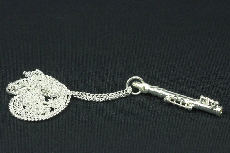 Flutes Flute Necklace Miniblings Silver Plated 60cm Box Etsy