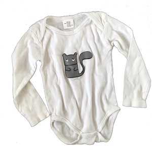 Baby Rompers Longsleeve Onesie Miniblings Hand Printed One-Piece Squirrel 98 104