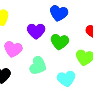 10X Patch Hotfix Iron On Motif Miniblings 25mm Velvety Flock Film Heart Love Kids
