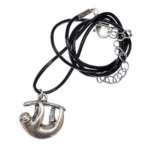 paresseux collier pendentif 45cm collierKinderschule paresseux Argent