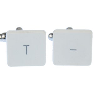 Keyboard Key Cuff Links Miniblings Vintage + Box Button Computer T And -