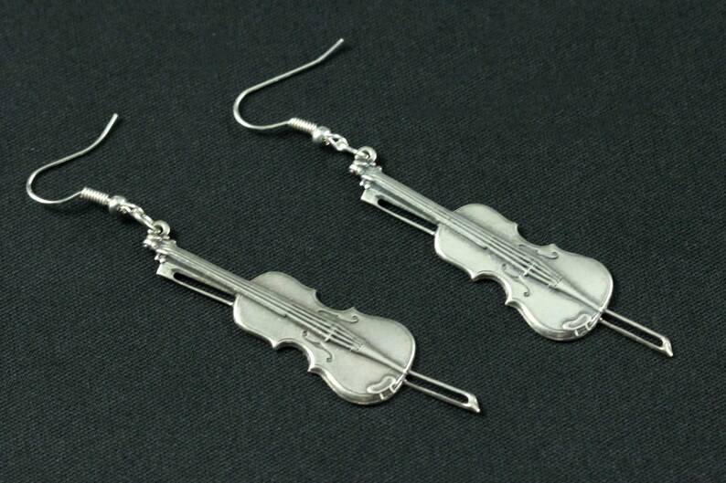 Fiddle Violin Earrings Miniblings Violin Viola Violinist Etsy