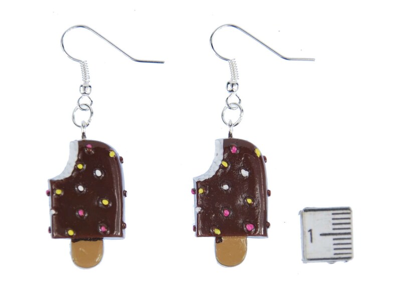 Popsicle Earrings Miniblings Ice Cream Summer Chocolate S Etsy