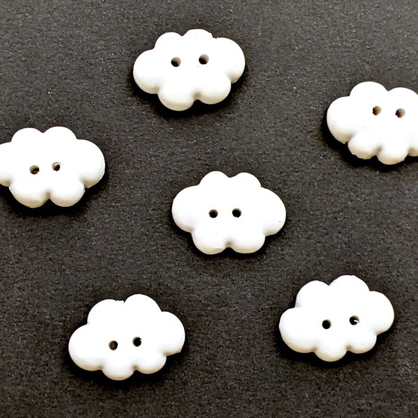 couture bricolage bouton 6x nuage nuages boutons nuages bouton Kinderknöpfe Set