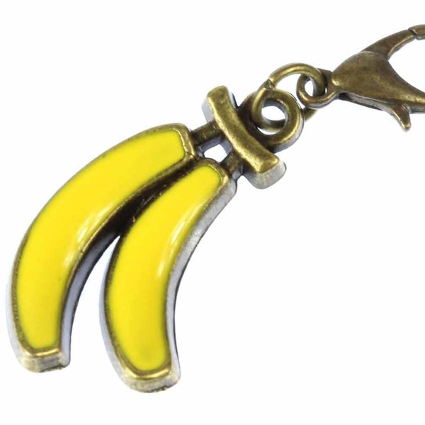 Banane Charm Bracelet charmes Miniblings ete Bronze fruit banane