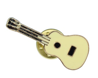 Gitarre Brosche Miniblings Pin Anstecker Instrument Musik Westerngitarre MINI
