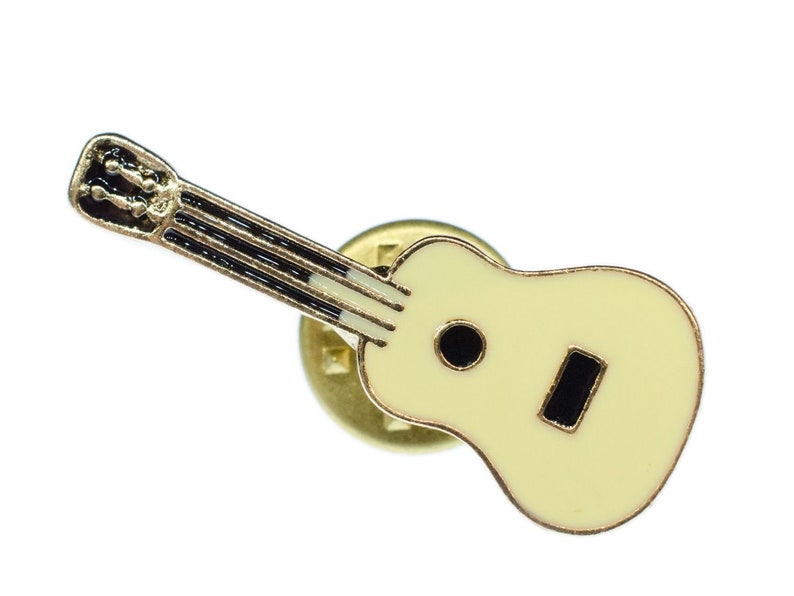 Gitarre Brosche Miniblings Pin Anstecker Instrument Musik Westerngitarre MINI Bild 1