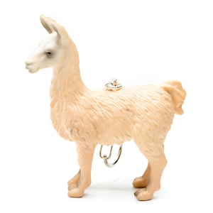 Lama Schlüsselanhänger Miniblings Schlüsselring Alpaka Kamel Wandern Tier beige