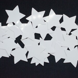 25 Etoiles Étiquettes cadeaux plaque d'identification cadeauetoile blanc Scrapbook
