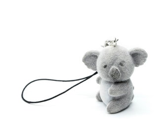 Koala cell phone pendant Miniblings Australia zoo bear Koala bear flock grey