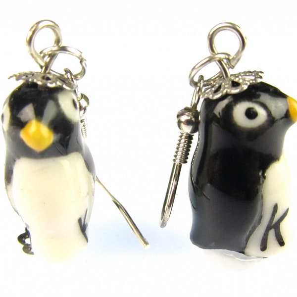 manchot Boucles d'oreille manchot PenguinsSouth Pole Zoo ceramique antarctique