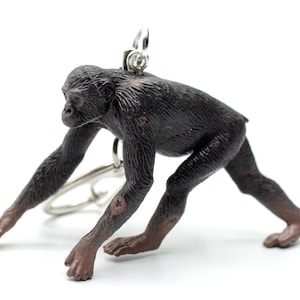 Bonobo monkey keyring miniblings monkey great ape pygmy chimpanzee