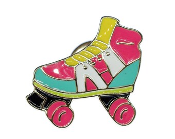 Roller Skate Pin Brooch Miniblings Pin Roller Skates Disco Retro Roller Badge