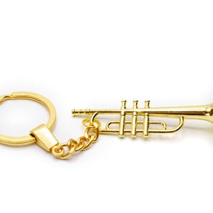 Trumpet key chain Key ring Miniblings pendant music musical instrument fun cardboard box