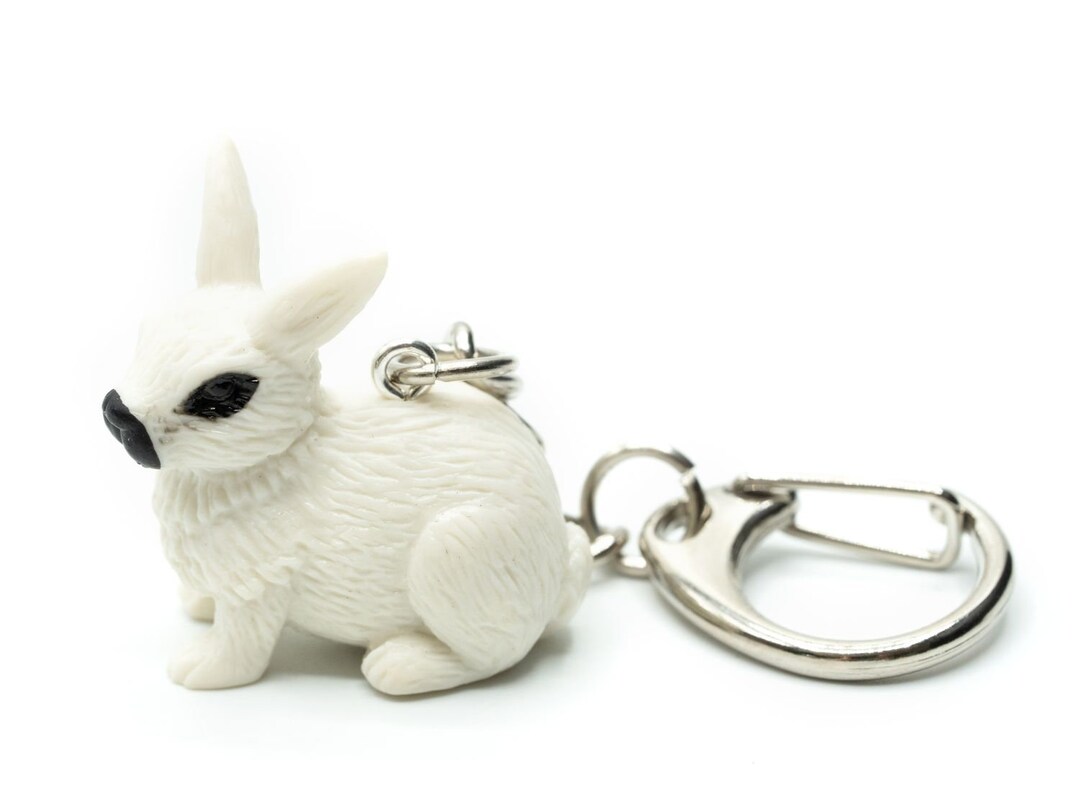 Rubber Rabit Bunny Ring Miniblings Rubber Rabbit 30mm Easter White - Etsy