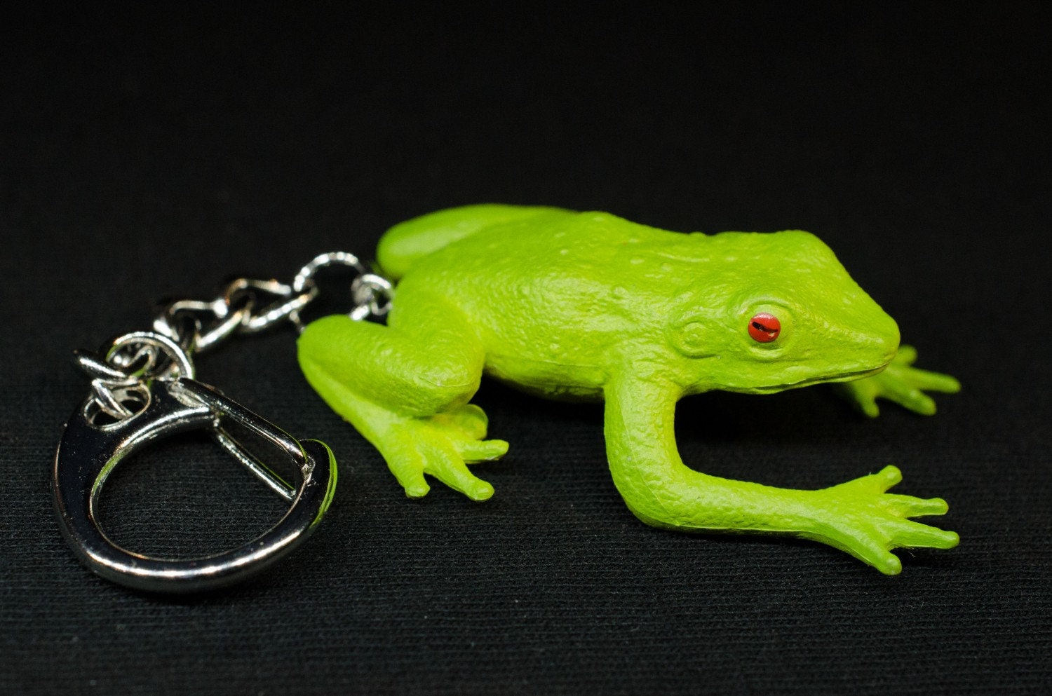 Frog Key Ring Chain Miniblings Frogs Toad Green Etsy
